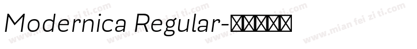 Modernica Regular字体转换
